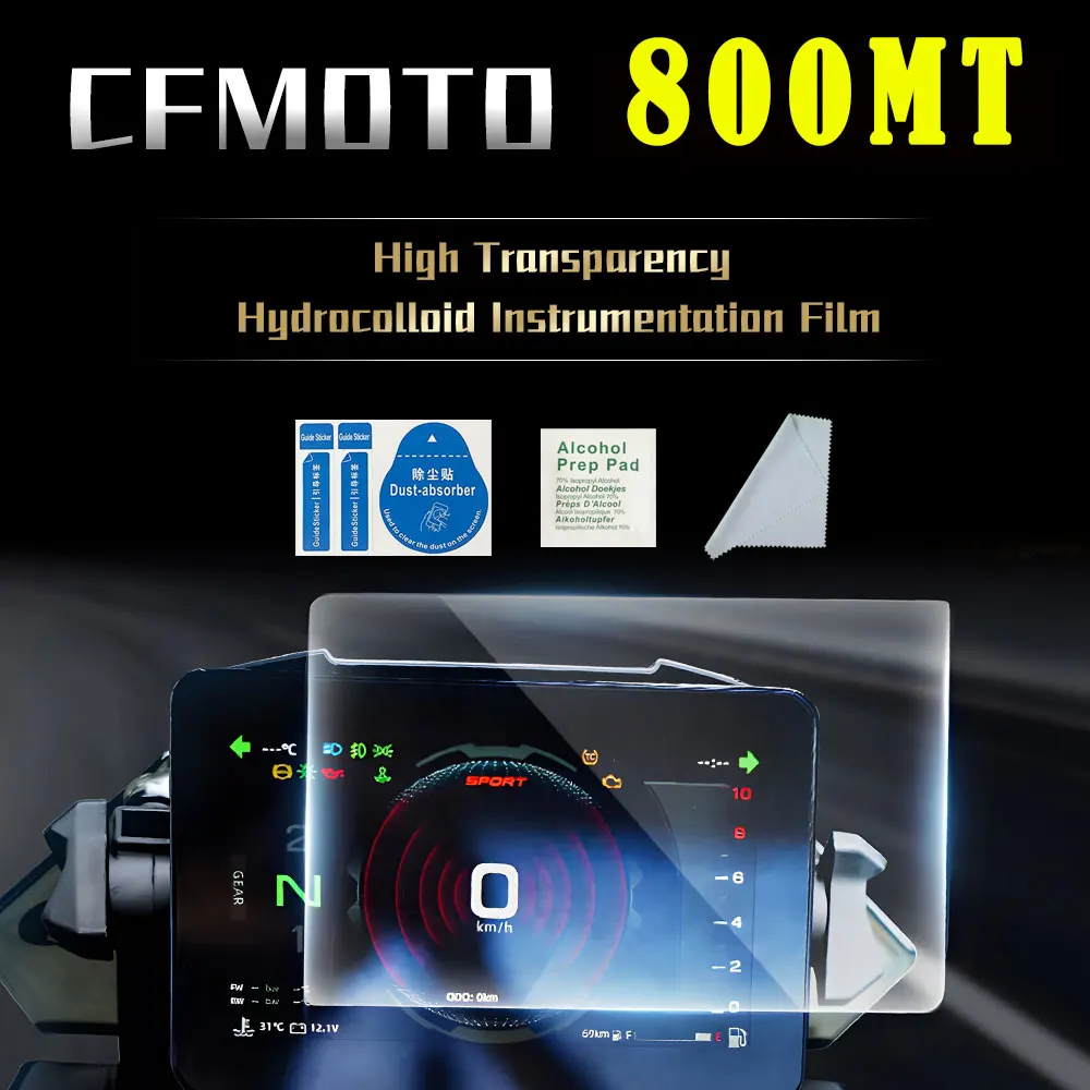 2 X Para CFMOTO CF 800MT MT800 800 MT MT Acessórios Painel de TPU Protetor de Tela Instrumento de Proteção contra Arranhão Filme Imagem 0