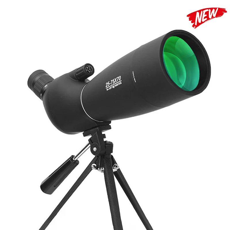 25-75x70 HD luneta Zoom Telescópio Monocular BAK4 Prisma Lente ED IPX6 Impermeável para Tiro ao Alvo de observação de Aves Acampamento Imagem 0