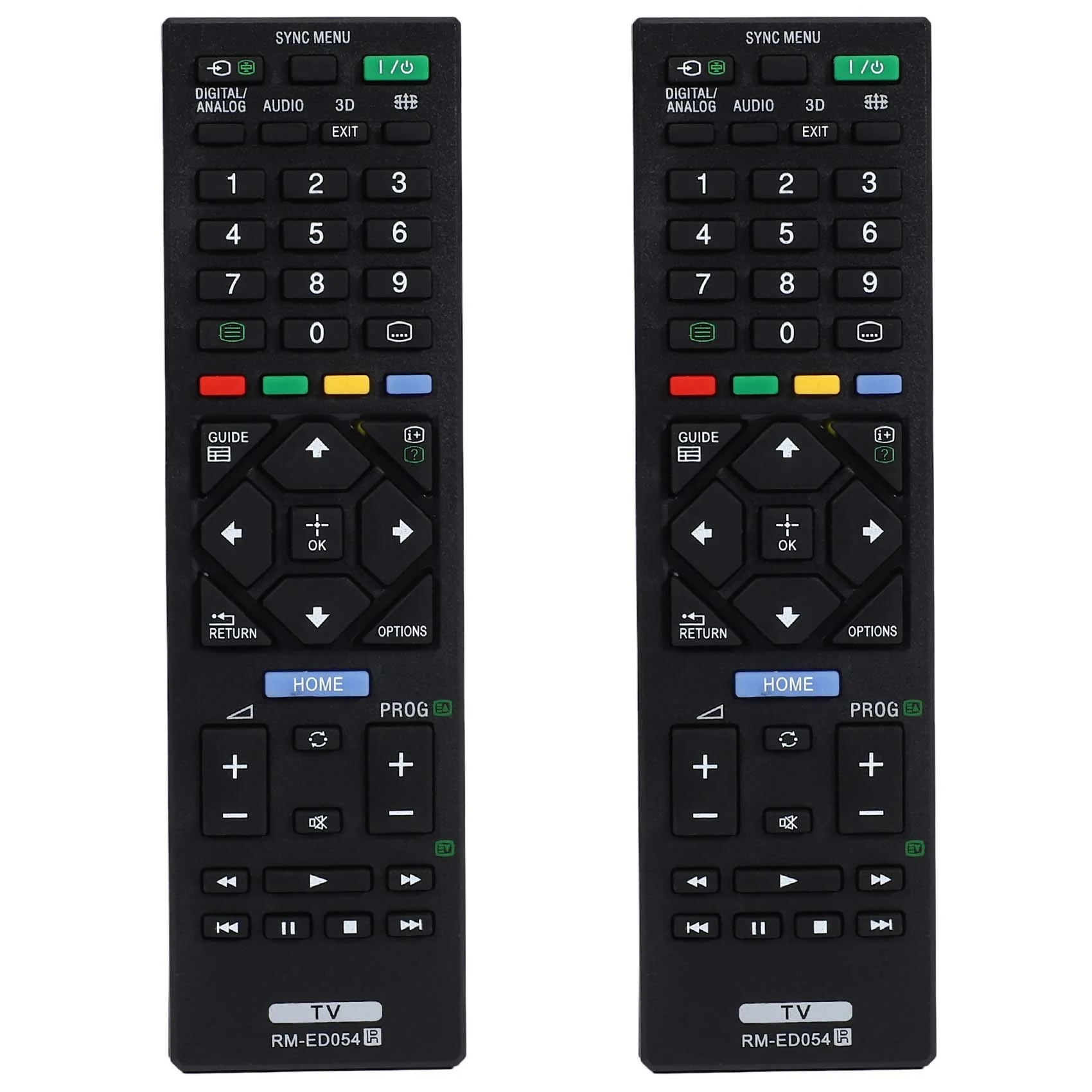 2X Universal Controle Remoto Rm-Ed054 para Sony Televisor Lcd Kdl-32R420A Kdl-40R470A Kdl-46R470A Imagem 0
