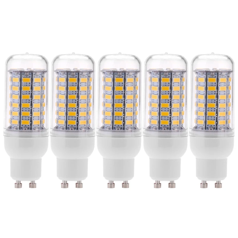 5X GU10 10W 5730 SMD 69 Lâmpadas LED de Milho do DIODO emissor de Luz da Lâmpada de Poupança de Energia de 360 Graus 200-240V Branco Quente Imagem 0