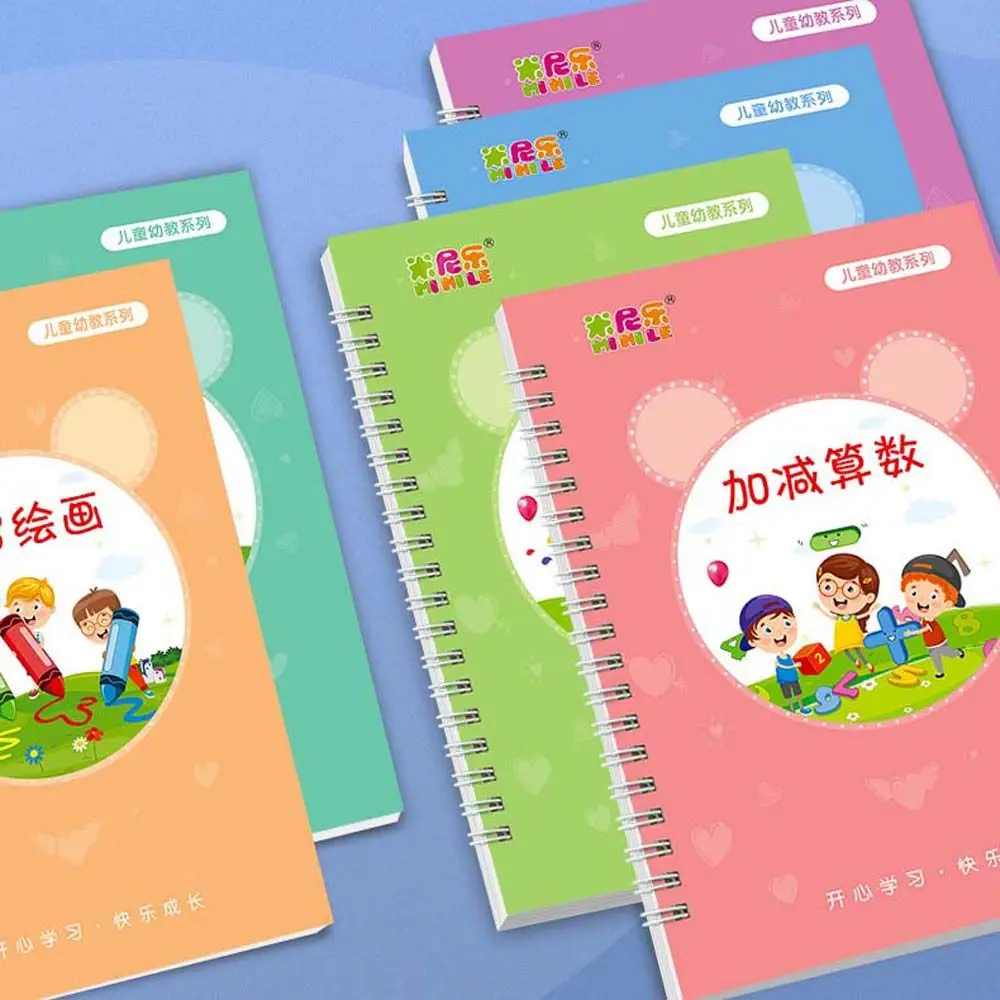 A Prática Chinesa Reutilizáveis Groove Livre De Limpeza Números De Escrever Adesivo De Caligrafia Chinesa Magia Cópia Do Livro De Crianças Chinesas Copybook Imagem 0