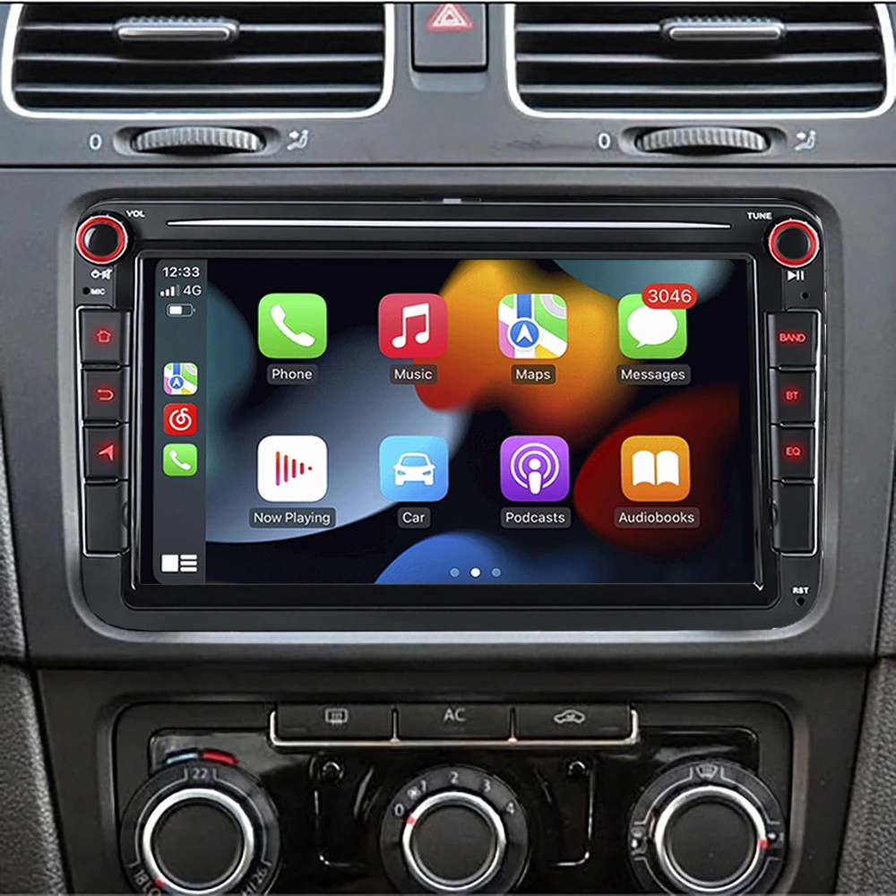 A VW Volkswagen Passat B6 B7 Golfe Touran Polo Jetta Tiguan Android Carplay DVD GPS botão de Rádio de Carro Veículo leitor multimédia Imagem 0
