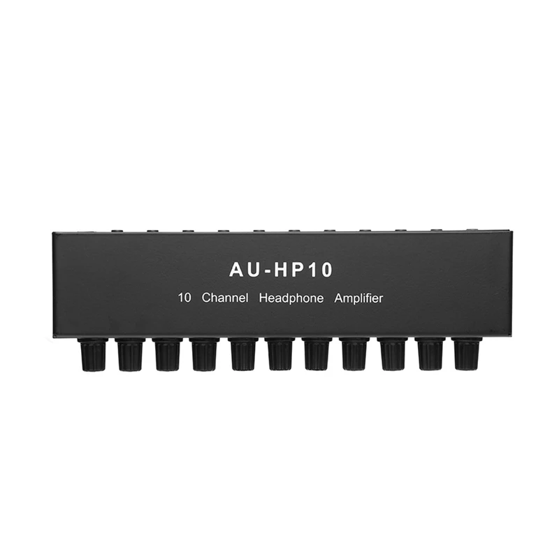 AU-HP10 10 Canal de Amplificador de Auscultadores Estéreo de Áudio 1Input 10 Saída de pré-Amplificador Independente de Controle de NJM4556A DC12-24V Imagem 0