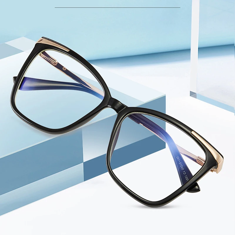 Alta qualidade Anti Azul Ligth Armação de Óculos Olho de Gato Quadros Computador Óculos Mulheres Decorativos Óculos Laides da Moda Eyewear Imagem 0