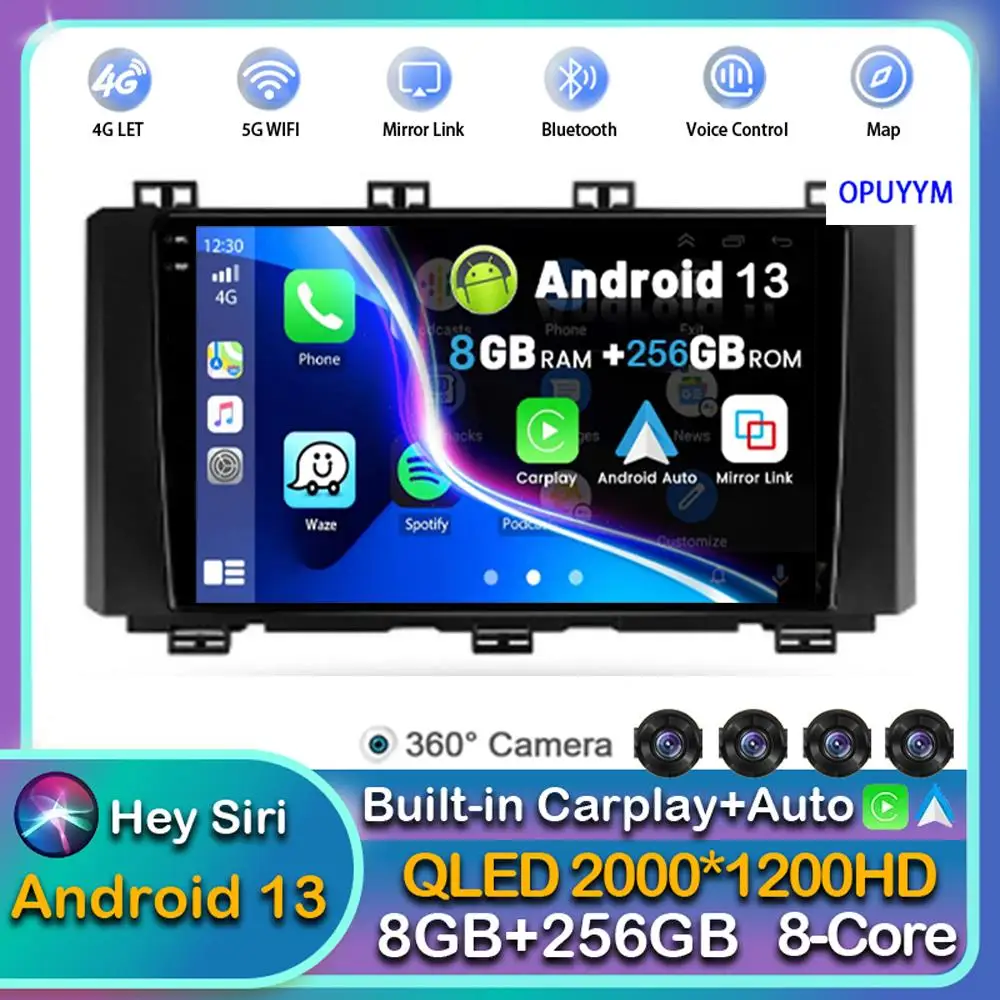 Android 13 Carplay Automático Para o Assento Ateca Cupra 2016 2017 2018 2019 2020 2021 auto-Rádio Multimédia Player de Vídeo Estéreo, wi-FI+4G DSP Imagem 0