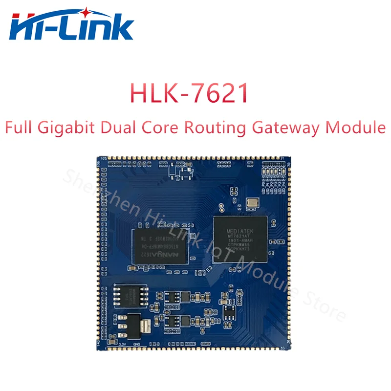 Casa inteligente HLK-7621 Módulo 5pcs/monte Tamanho Mini de Alto desempenho MT7621A Dual Core Full Gigabit de Roteamento de Gateway Módulo Imagem 0