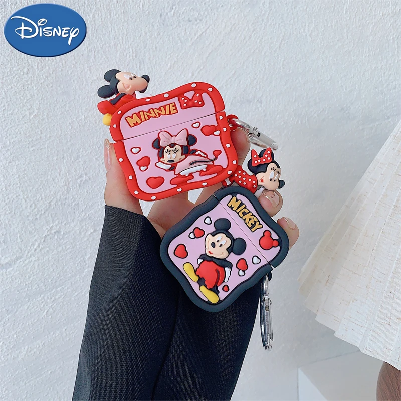 Disney Bonito 3D dos desenhos animados do Minnie do Mickey de AirPods Pro Protetora Apple 1/2/3 Geração sem Fio Bluetooth Fone de ouvido Caso Macio Imagem 0
