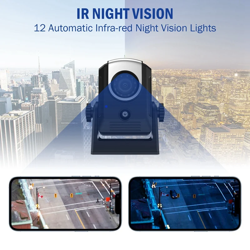 HD Night Vision Carro Câmera Wifi Dashboard Trabalho de Câmera do Telefone Com Vista Traseira para Câmera de Estacionamento Para Trailers Caminhões Rvs Imagem 0