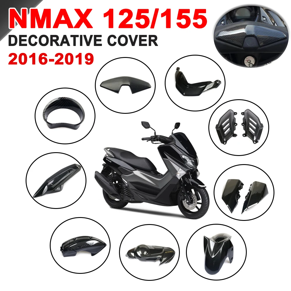 Moto Decorativos Shell Guarda Tampa do Protetor de Carenagem Acessórios Para Yamaha Nmax155 Nmax125 NMAX N-max 125 155 2016-2019 Imagem 0
