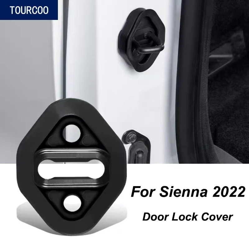 Para A Toyota Sienna, Em 2022, O Bloqueio De Porta Tampa De Borracha Do Interior Do Carro Redução De Ruído Modificação Acessórios Imagem 0