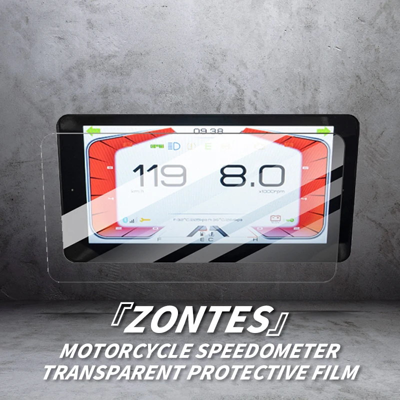 Para ZONTES 350D 350M 150D Acessórios de Moto Instrumento à Prova de riscos Adesivos Motocicleta Velocímetro Transparente Película Protetora Imagem 0
