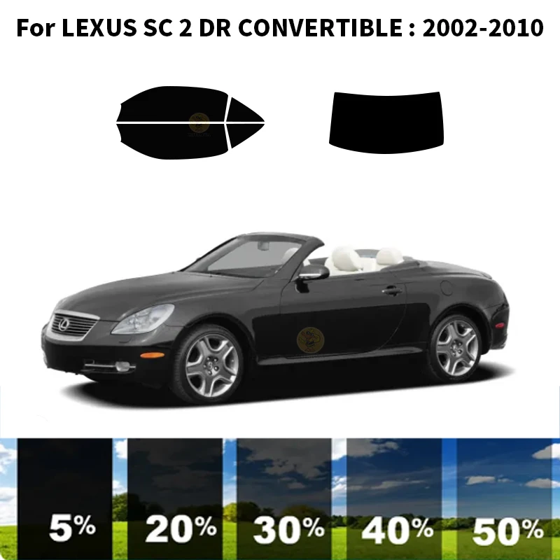 Pré-cortados nanoceramics carro UV Janela Matiz Kit de películas Automotivas Para LEXUS SC 2 DR CONVERSÍVEL 2002-2010 Imagem 0