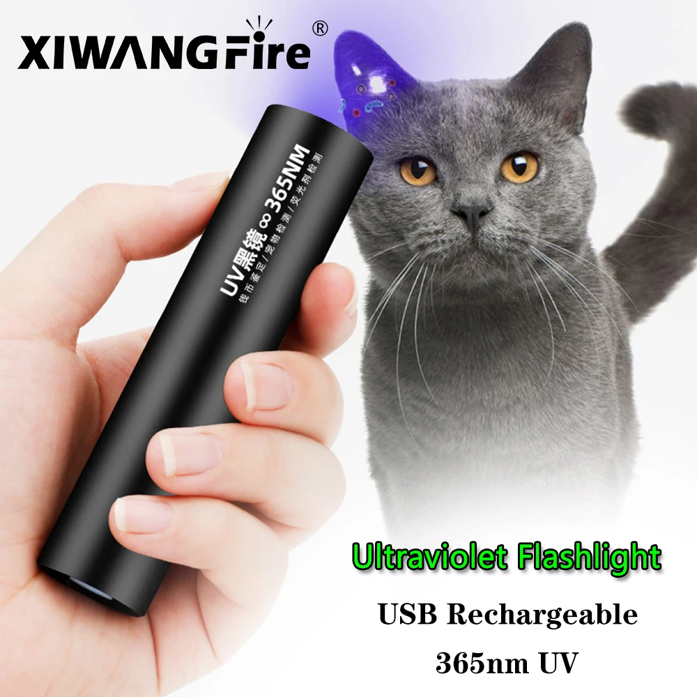 Ultravioleta 365 nm Lanterna Cat Moss Fungo Detecção de Lâmpada de Black Mirror Fluorescente Luz UV Imagem 0