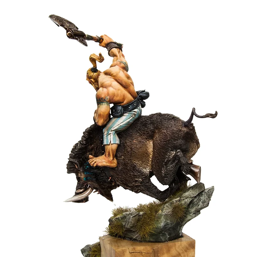 1/24 antiga fantasia de homem guerreiro Resina Modelo figura kits em Miniatura gk Unassembly sem pintura Imagem 1