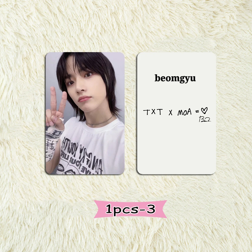 1PCS Beomgyu Photocards TXT O Nome do Capítulo Queda livre Álbum Tempetation Taeyhun SOOBIN BEOMGYU Lomo Cartão de Kpop Acessórios Merch Imagem 1