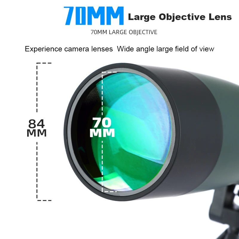 25-75x70 HD luneta Zoom Telescópio Monocular BAK4 Prisma Lente ED IPX6 Impermeável para Tiro ao Alvo de observação de Aves Acampamento Imagem 1