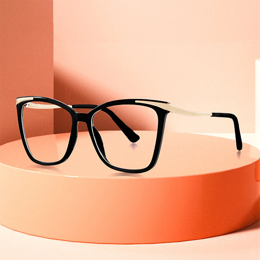 Alta qualidade Anti Azul Ligth Armação de Óculos Olho de Gato Quadros Computador Óculos Mulheres Decorativos Óculos Laides da Moda Eyewear Imagem 1