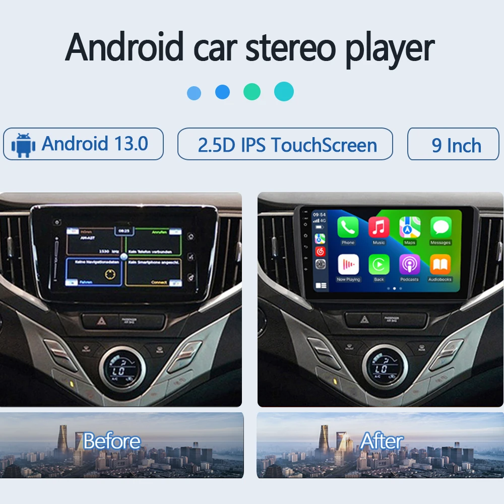 Android 13.0 auto-Rádio/Multimídia Vídeo Player Para Suzuki Baleno 2 2015-2022 GPS QLED Carplay DSP 4G wi-Fi Bluetooth Imagem 1