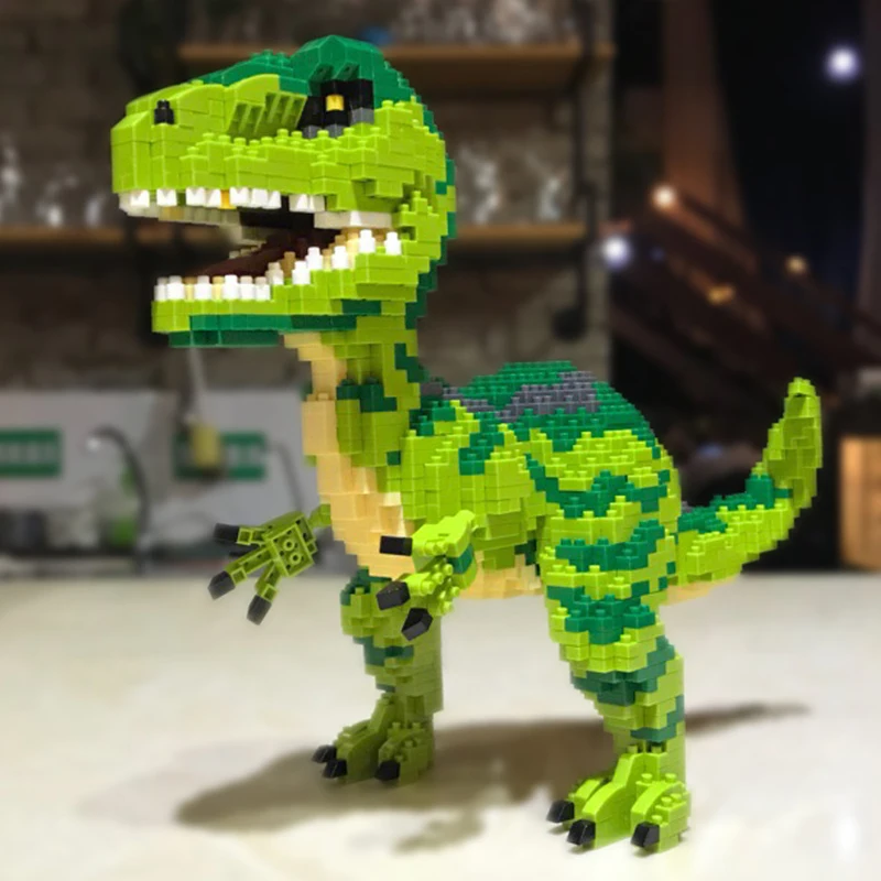 Balody 16089 Período Jurássico Dinossauro Velociraptor Monstro Animal 3D Mini Blocos de Diamante Tijolos de Construção de Brinquedo Para as Crianças Sem Caixa Imagem 1