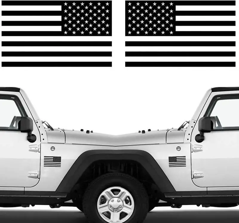 Bandeira americana Decalques Para Caminhões Bandeira dos EUA Adesivos Impermeáveis Decalque Para Carro, Caminhão, Van Janela de pára-choques de Parede para computador Portátil Capacetes Imagem 1