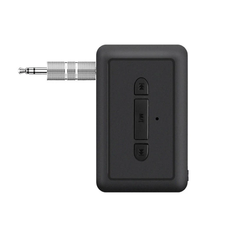 Bluetooth 5.3 Receptor Transmissor de 3.5 mm Jack Adaptador de Suporte do Disco de U Para o Carro de Música, Áudio Aux Receptor de Fone de ouvido mãos livres Imagem 1