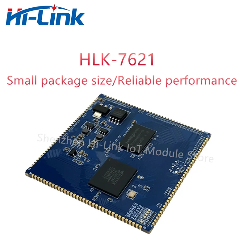 Casa inteligente HLK-7621 Módulo 5pcs/monte Tamanho Mini de Alto desempenho MT7621A Dual Core Full Gigabit de Roteamento de Gateway Módulo Imagem 1