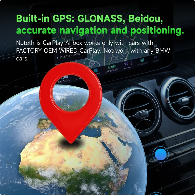 FLIXIVI Android 13 CarPlay AI Caixa sem Fios Android Automático com Multimeida Vídeo Caixa de Fábrica com CarPlay para Toyota Kia VW Imagem 1