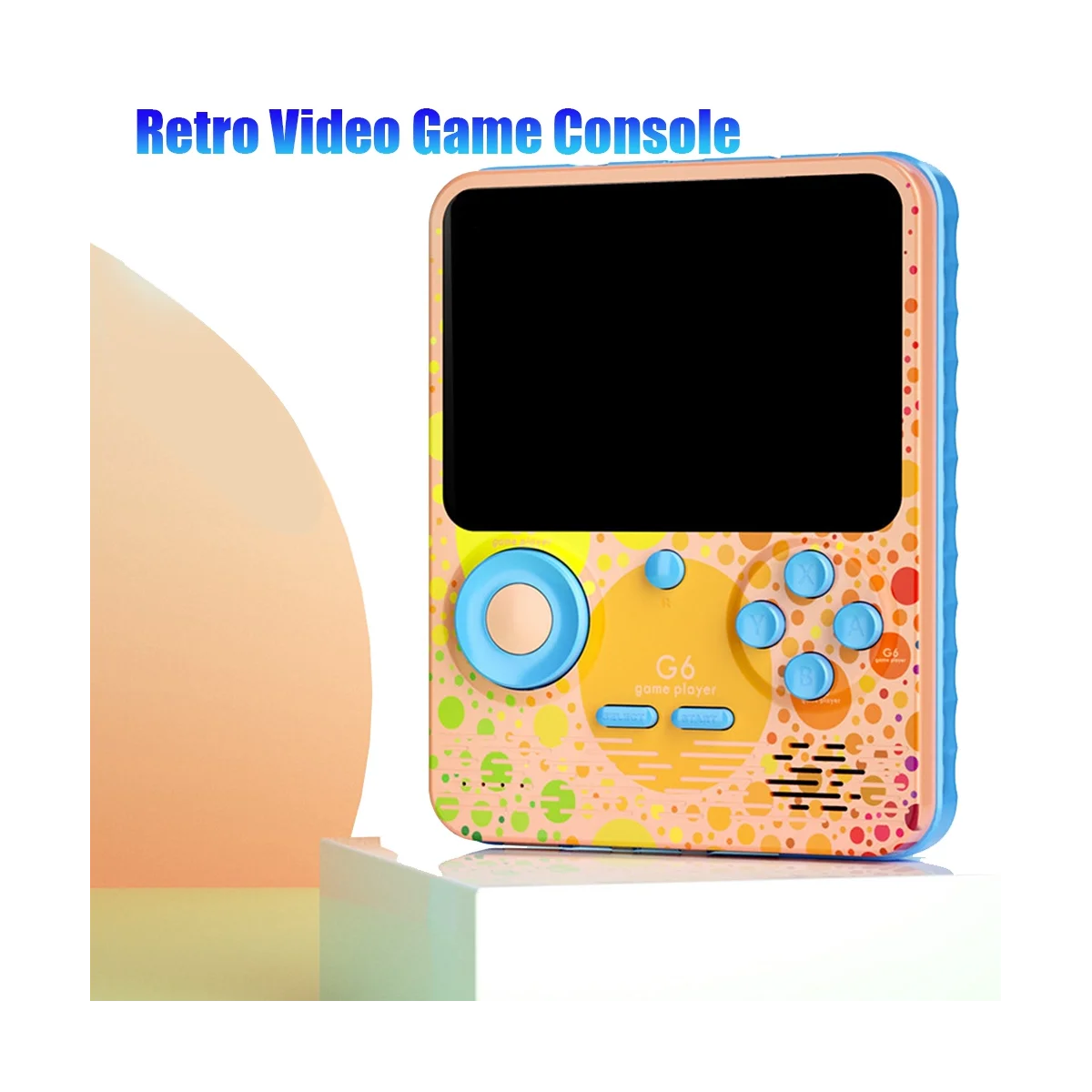 G6 Retro Consola de jogos de Vídeo de 3,5 Polegadas, Ecrã Integrado em 666 Jogos(Um) Imagem 1