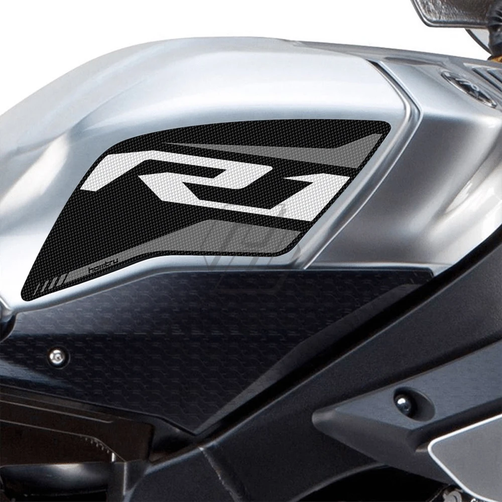 Moto Accessorie Lado do Tanque de Almofada de Proteção de Joelho Aperto de Tapete para a Yamaha YZF R1 2015-2019 Imagem 1