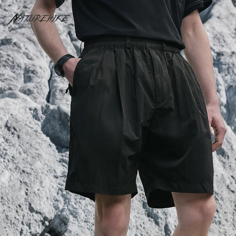 Naturehike Acampamento Solta Plissado Shorts de Verão Exterior do Homens de Proteção solar Casual Cor Sólida Shorts CNH23KZ015 Imagem 1