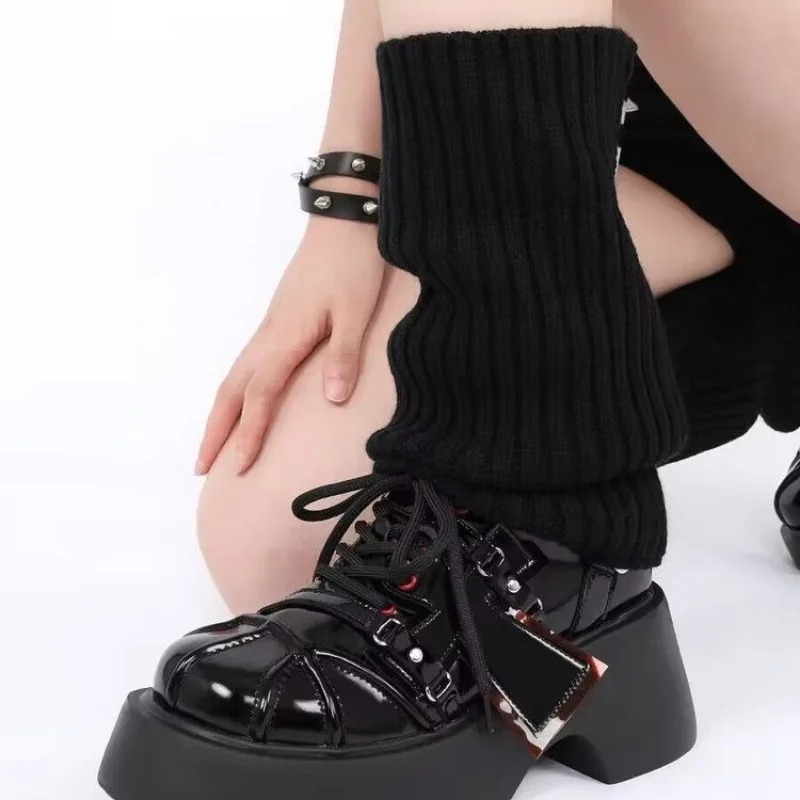 Novo Rock de Estilo Gótico, de Espessura Inferior Sapatos Cruz do Aumento da Altura Fino em Couro Sapatos de Cunha Sapatos para as Mulheres Sapatos de Luxo Imagem 1