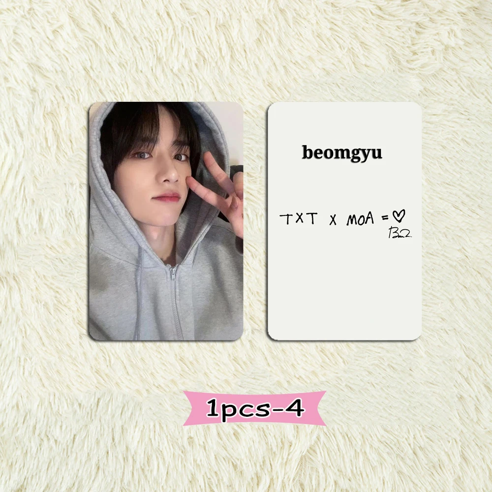 1PCS Beomgyu Photocards TXT O Nome do Capítulo Queda livre Álbum Tempetation Taeyhun SOOBIN BEOMGYU Lomo Cartão de Kpop Acessórios Merch Imagem 2