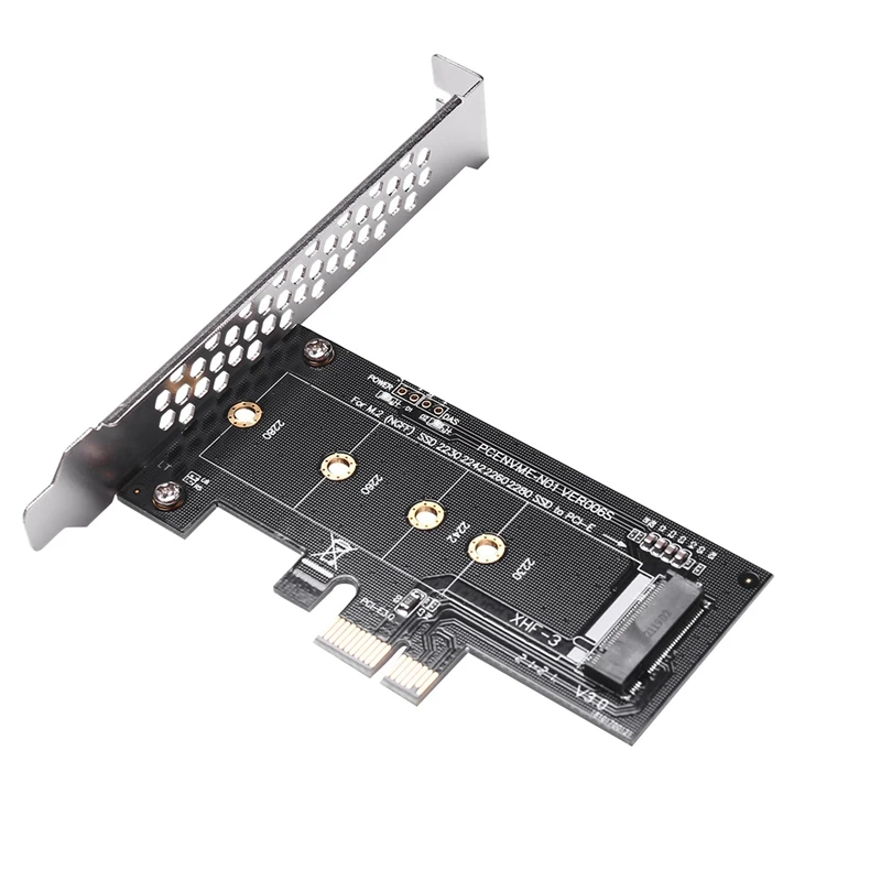 5X Adicionar Em Cartões PCIE Para M2 de Adaptador de PCI Express 3.0 X1 Para NVME SSD M2 PCIE Arrecadação de Suporte de Adaptador de 2230 2242 2260 M. 2 SSD Imagem 2