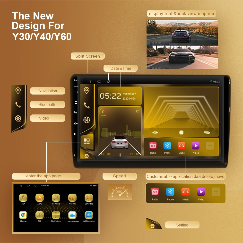 A Qualcomm Snapdragon Android13 Auto DVD Rádio Para KIA Sportage 2010 3 2011-2016 auto-Rádio de Navegação GPS Player Multimídia 2DIN Imagem 2