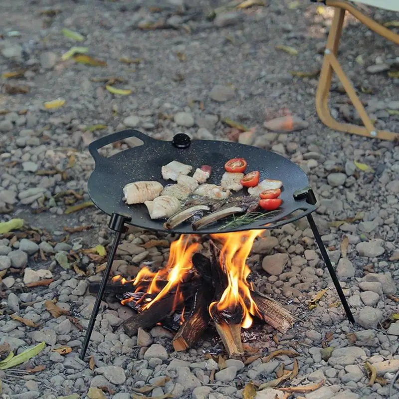 Balanço Cozinhar Tripé De Alumínio Liga De Swing Grill Pan Titular Para O Ar Livre Ao Ar Livre Ferramentas De Cozinha Para Camping Caminhadas Mochila Imagem 2
