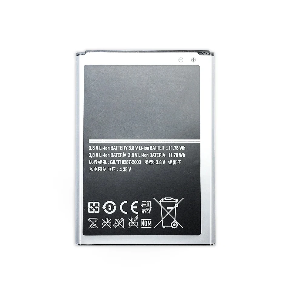 Bateria para Samsung Galaxy Note 2, EB595675LU, 3100mAh, 3100mAh, N7108, N7108D, N7105, N7100, N7102, N719, T889, I605 Imagem 2