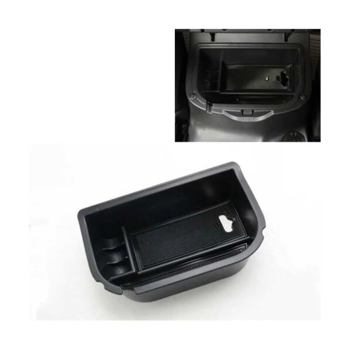 Carro Consola Central com apoio de Braço da Caixa de Armazenamento de Organizador de Acessórios para Nissan Navara D23 NP300 2015-2019 Imagem 2