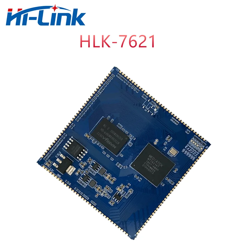 Casa inteligente HLK-7621 Módulo 5pcs/monte Tamanho Mini de Alto desempenho MT7621A Dual Core Full Gigabit de Roteamento de Gateway Módulo Imagem 2