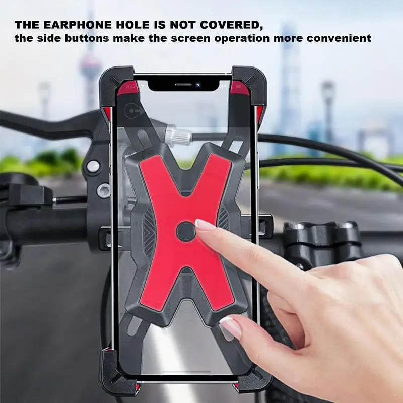 De proteção da Motocicleta Bicicleta de Telefone de Suporte Anti-derrapante Suporte de GPS Clip Suporte Universal de Bicicleta Suporte do Telefone para Todos os Smartphones Imagem 2