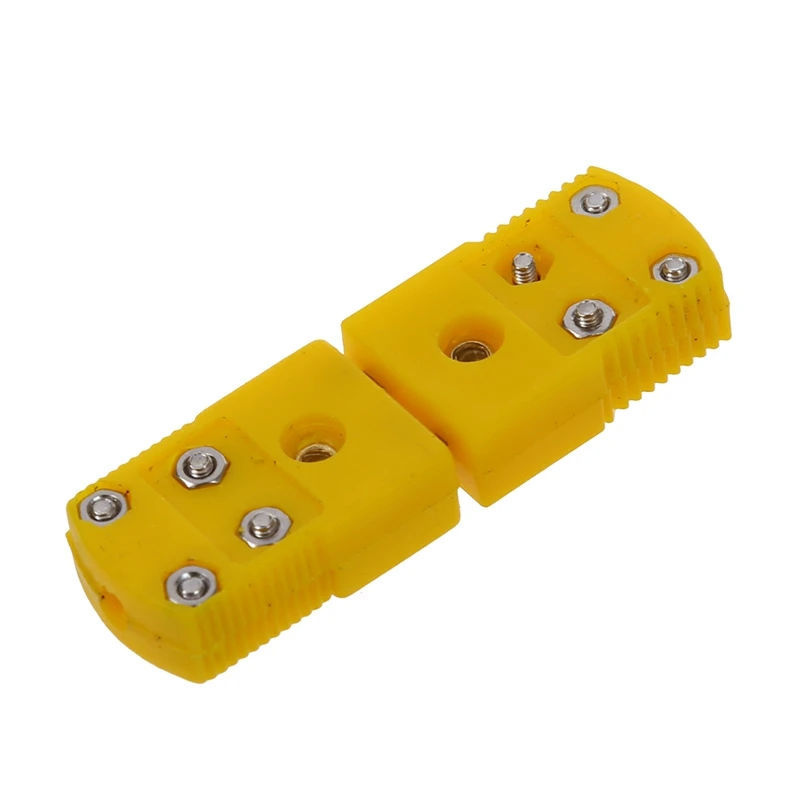 QUENTE-20X de Plástico Amarelo Shell K Termopar Tipo Plug Socket Conjunto de Conector de Imagem 2