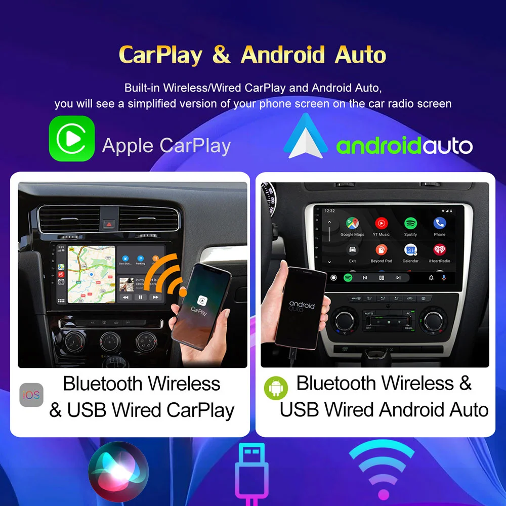 A VW Volkswagen Passat B6 B7 Golfe Touran Polo Jetta Tiguan Android Carplay DVD GPS botão de Rádio de Carro Veículo leitor multimédia Imagem 3