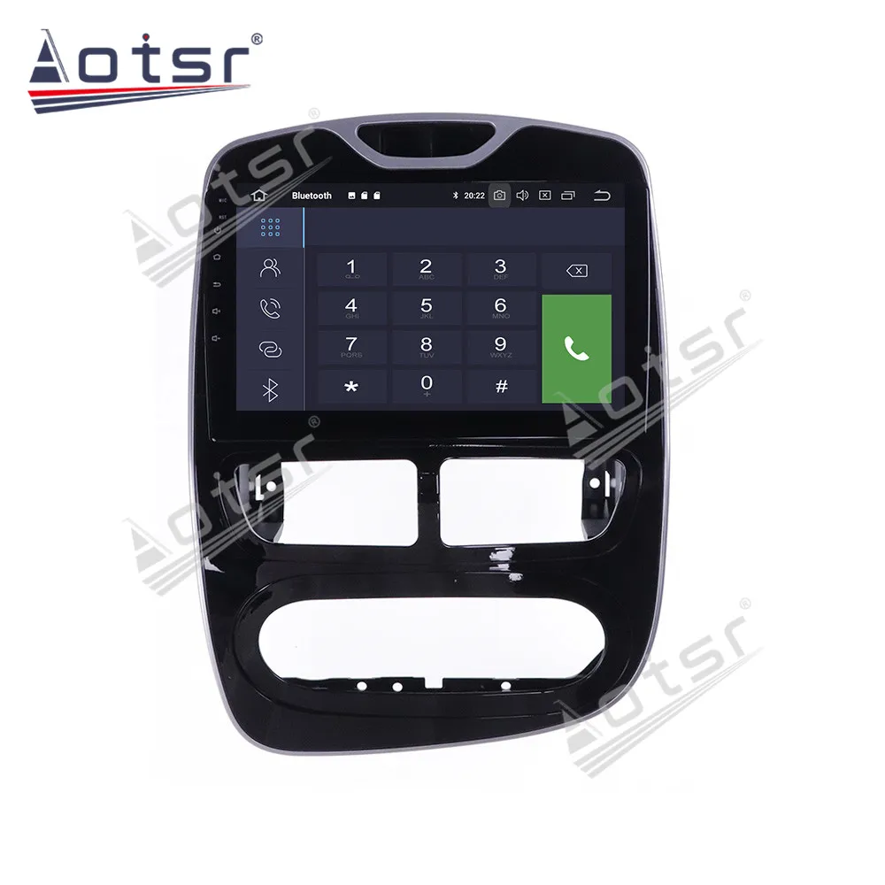 Android 10.0 Car multimedia player unidade de cabeça Para Renault Clio 2013 -2015 Carro com GPS de navegação receptor Estéreo gratuito de mapa de ips Imagem 3