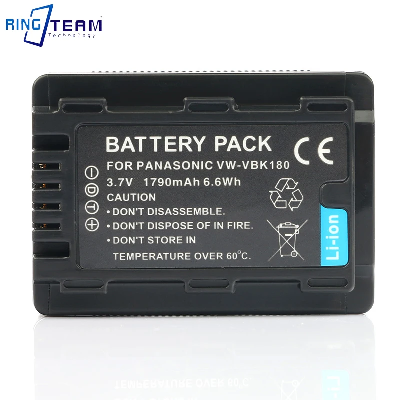 Bateria recarregável de 3,7 V Bateria de Lítio Adequado Para Panasonic VW-VBL090 VBL090GK VBK180 VBK180GK VBK360 Câmeras Digitais Imagem 3