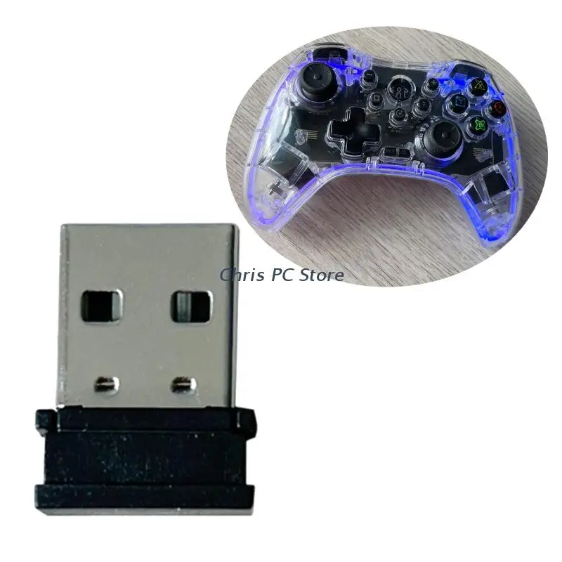 H8WA compatível com Bluetooth 2.4 G sem Fio USB Gamepad Receptor Adaptador para S03 RGB Imagem 3