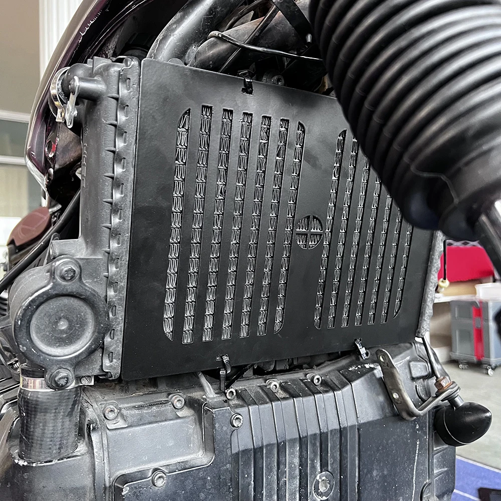 Nova Grade do Radiador Guarda Capa Grade do radiador de Óleo do Protetor de Café Racer da Motocicleta Acessórios de 1 Conjunto Para a BMW K 100 K100 K75 Imagem 3