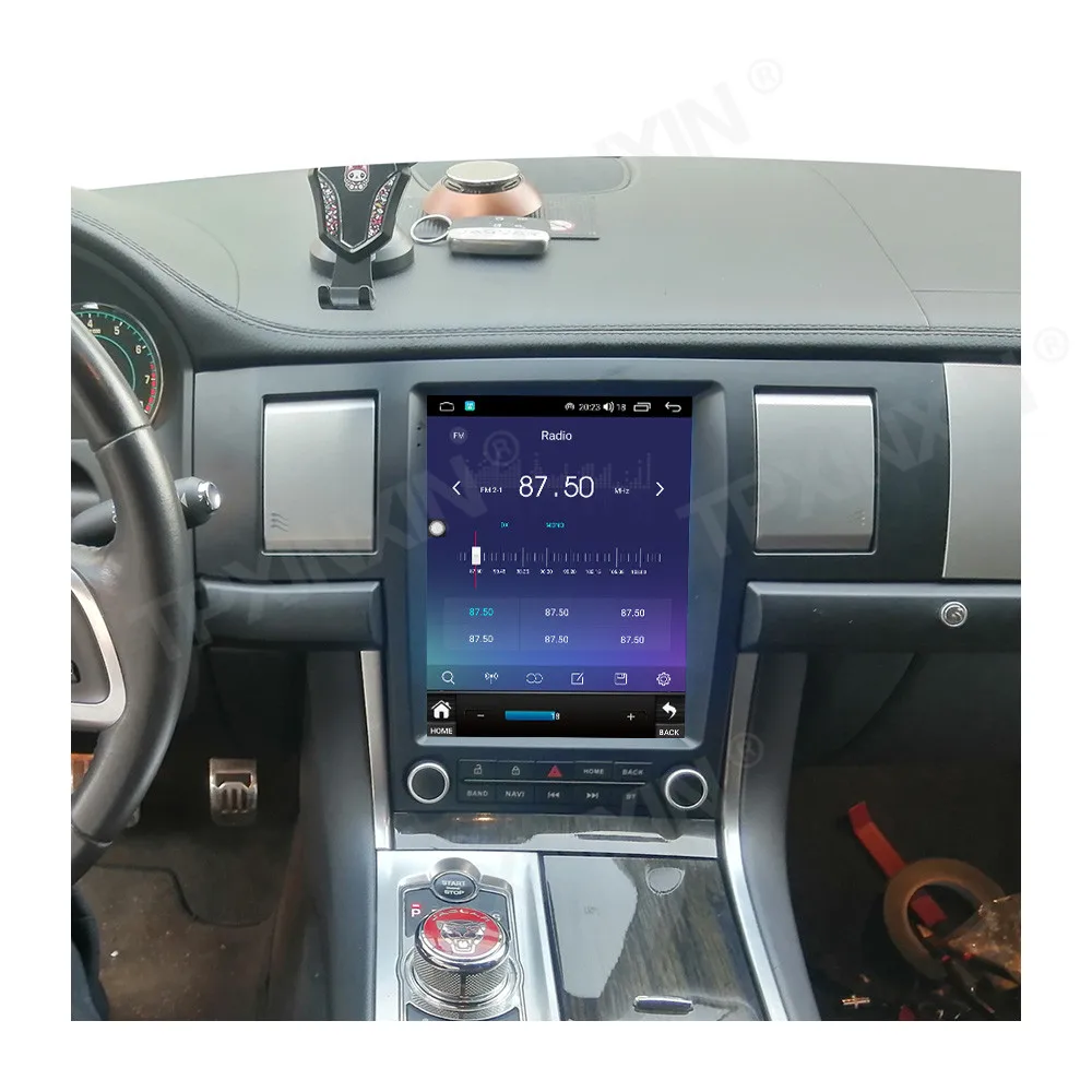Para a Jaguar XF 2004-2015 CARPLAY Android 12 auto-Rádio Receptor Estéreo Autoradio Player Multimídia GPS de Navegação Imagem 3