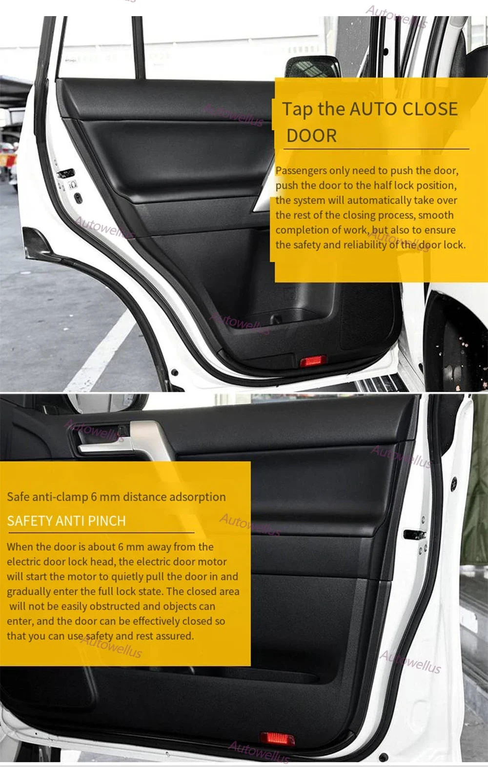 Para a Mercedes-Benz V260 W447 W448 2016+ Elétrico porta de sucção remontagem automática bloqueios de acessórios do Carro Inteligência Soft Close Imagem 3