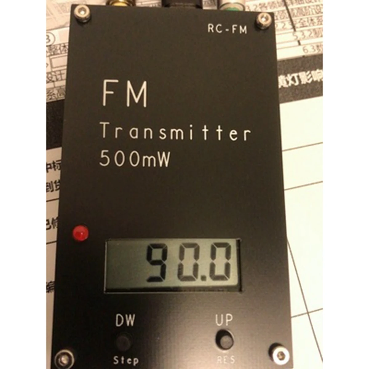 Transmissor de 2000M de Exibição Digital de 500MW Estéreo 76-108M Rádio Transmissor FM Imagem 3