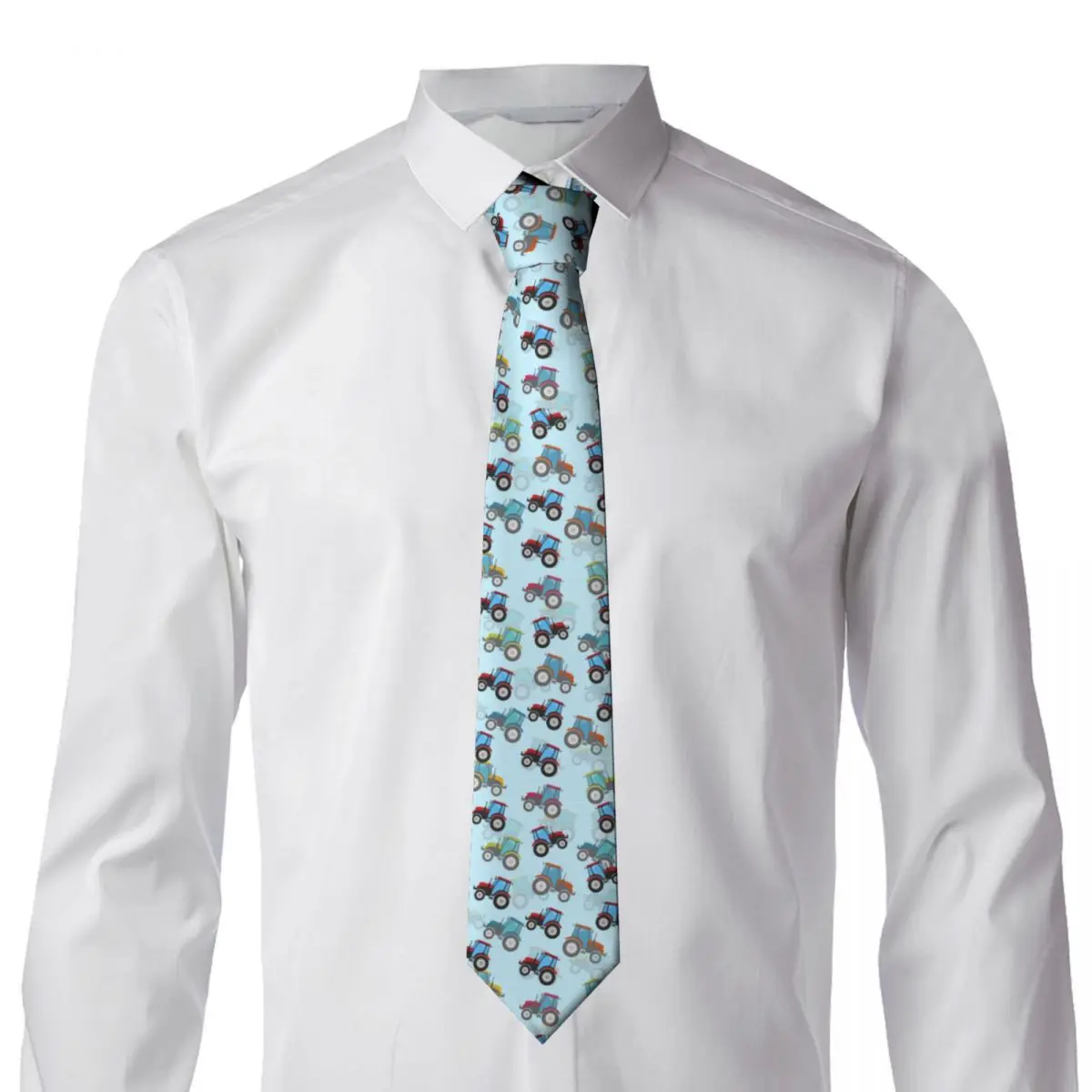 Tratores Bonito Imprimir Gravata Para Homens, Mulheres Gravata De Laço Acessórios De Vestuário Imagem 3