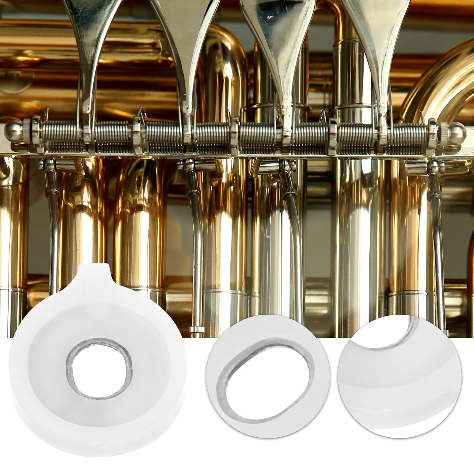 6pcs Trompete de Válvula de Arruelas de Trombeta Primavera de Reparo de Lavadoras de Instrumentos Musicais Acessórios Imagem 4